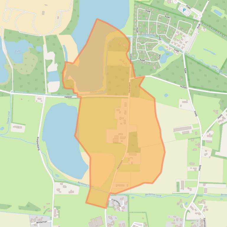 Kaart van postcodegebied 5763PN.