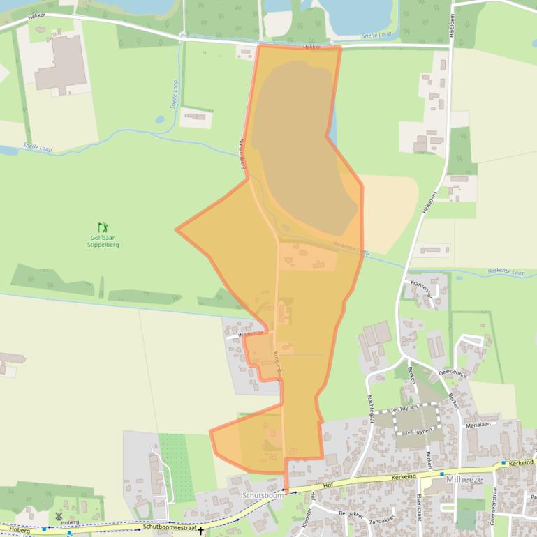 Kaart van postcodegebied 5763PR.