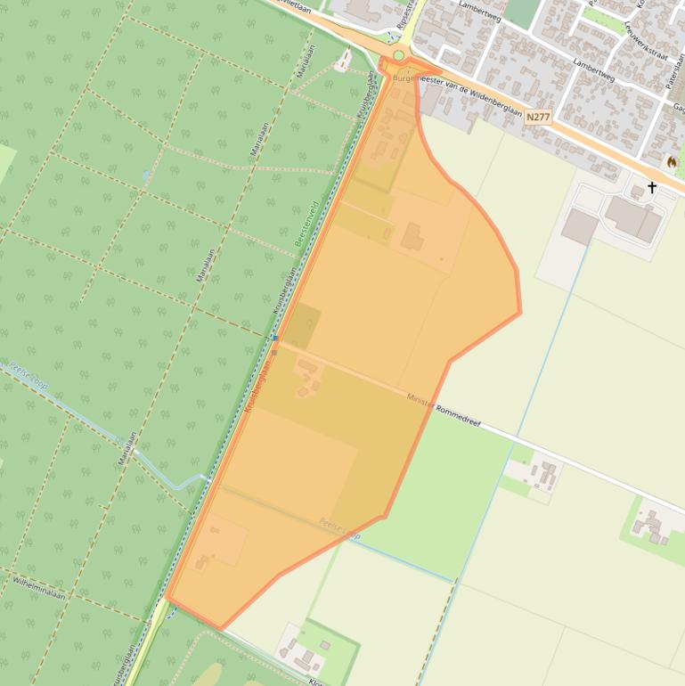 Kaart van postcodegebied 5764PC.