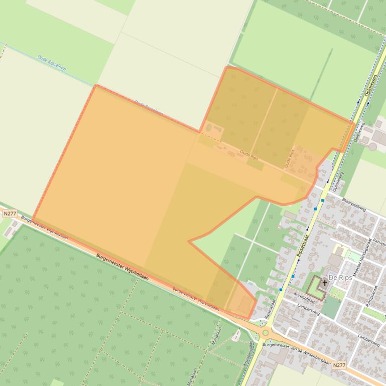 Kaart van postcodegebied 5764PH.