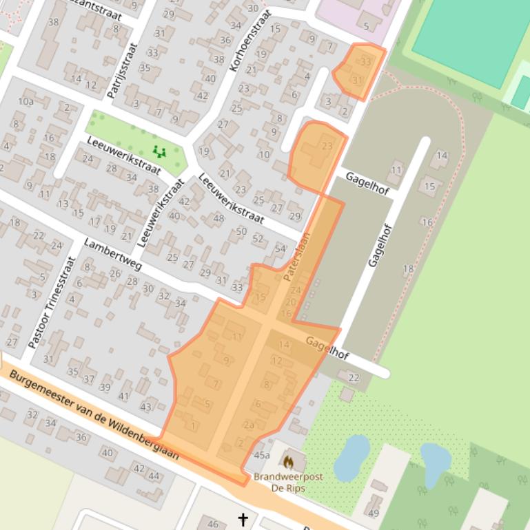 Kaart van postcodegebied 5764PV.