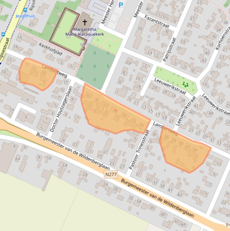 Kaart van postcodegebied 5764PX.