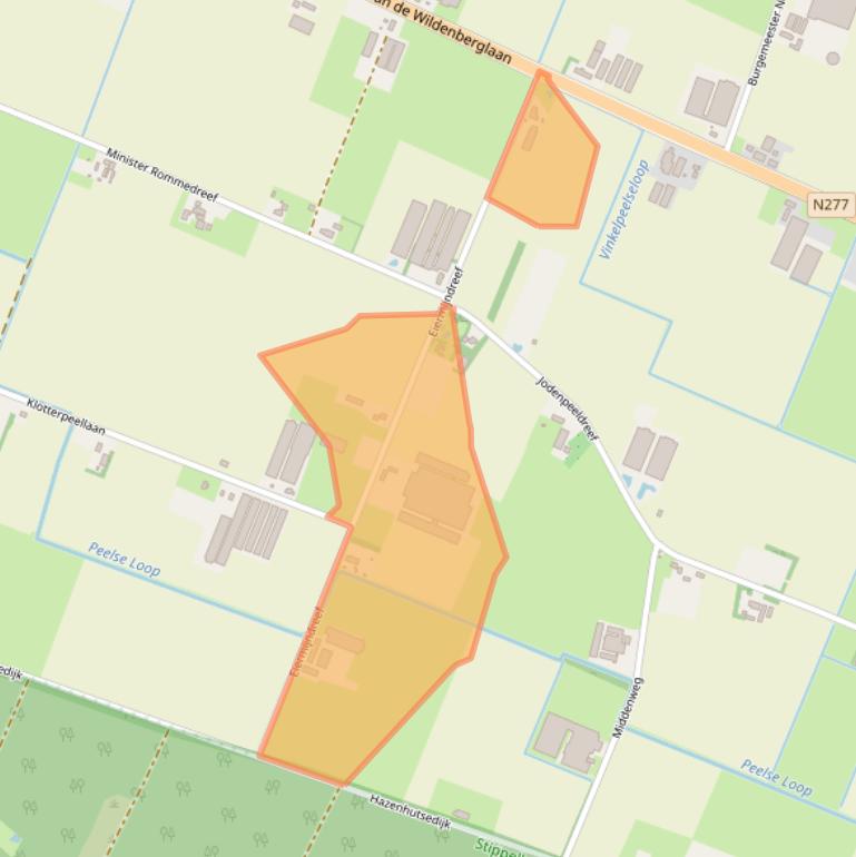 Kaart van postcodegebied 5764RH.