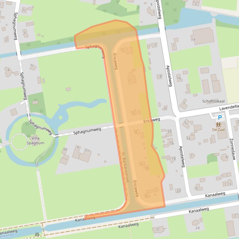 Kaart van postcodegebied 5766PL.