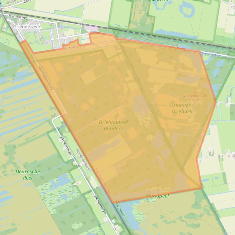Kaart van postcodegebied 5766PN.
