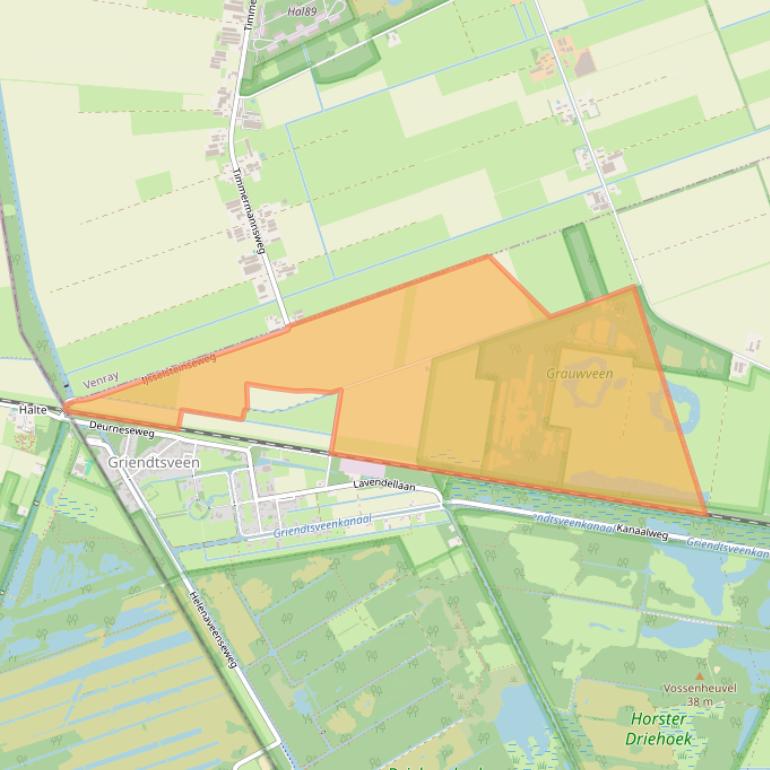 Kaart van postcodegebied 5766PT.