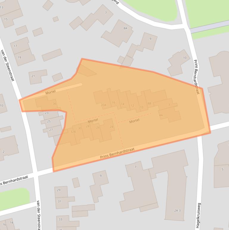 Kaart van postcodegebied 5768AS.