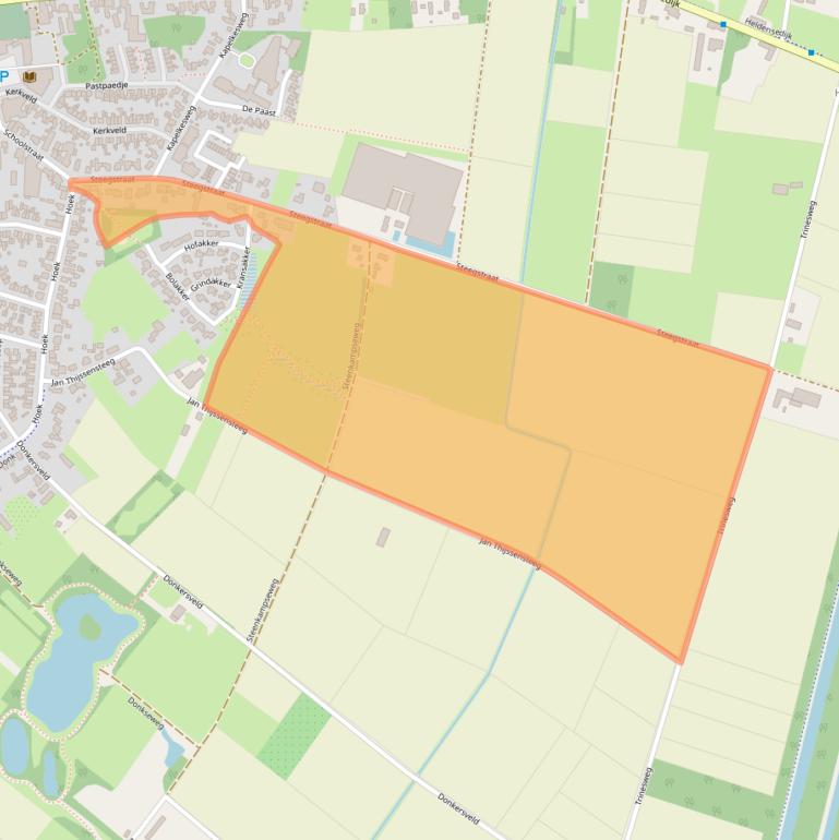 Kaart van postcodegebied 5768AV.
