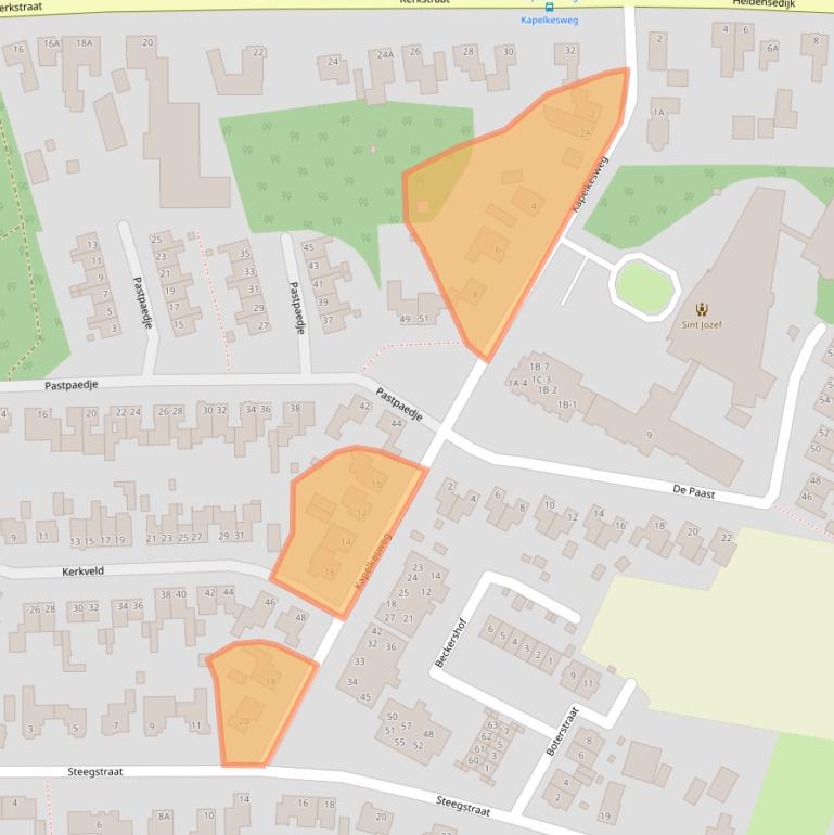 Kaart van postcodegebied 5768AX.