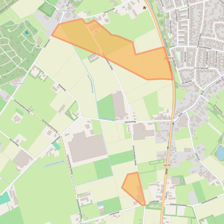 Kaart van postcodegebied 5768CZ.