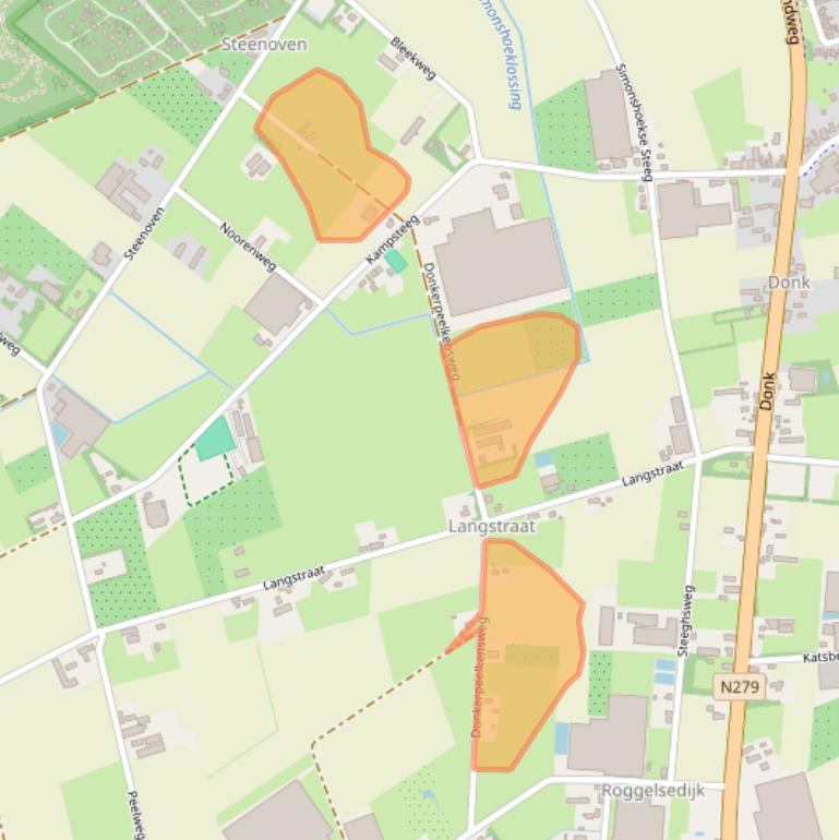 Kaart van postcodegebied 5768PS.