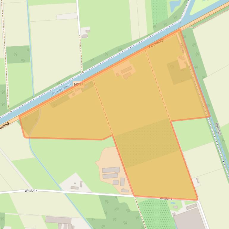 Kaart van postcodegebied 5768RE.
