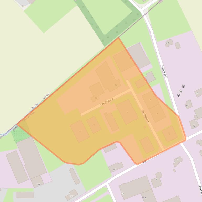 Kaart van postcodegebied 5768SB.