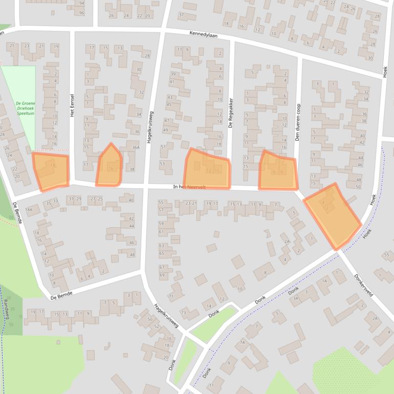 Kaart van postcodegebied 5768XS.