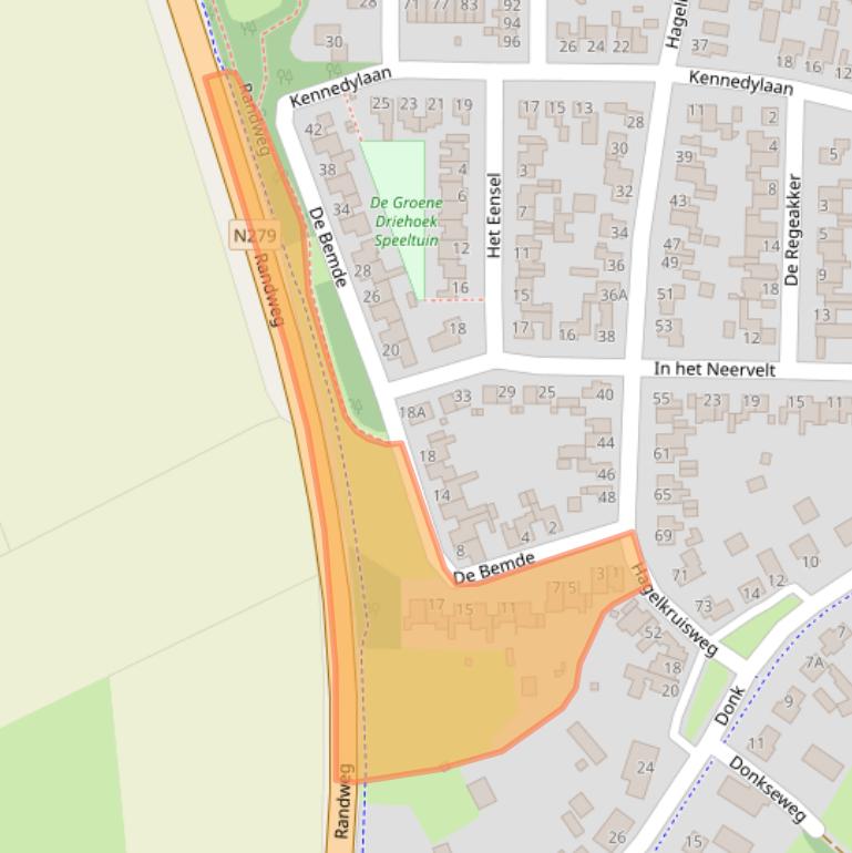 Kaart van postcodegebied 5768XW.