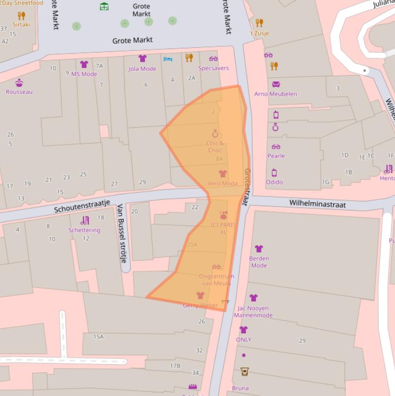 Kaart van postcodegebied 5801BG.