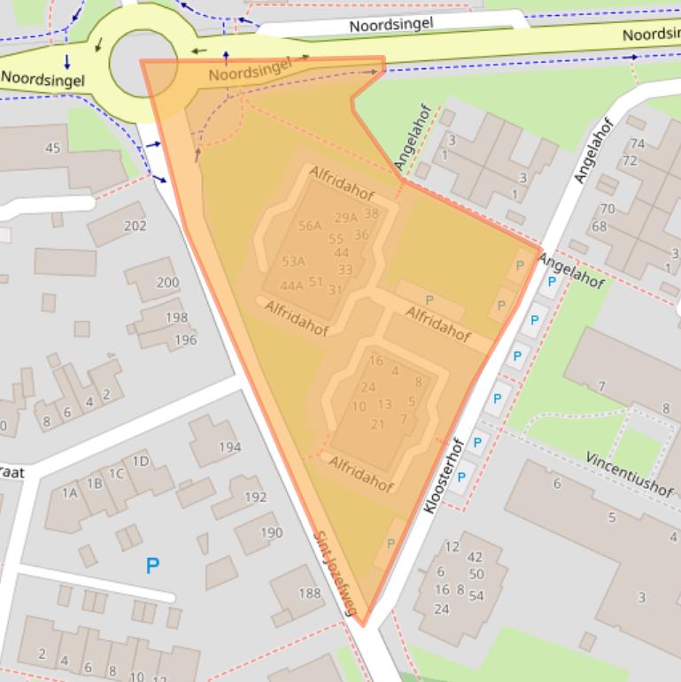 Kaart van postcodegebied 5801DM.