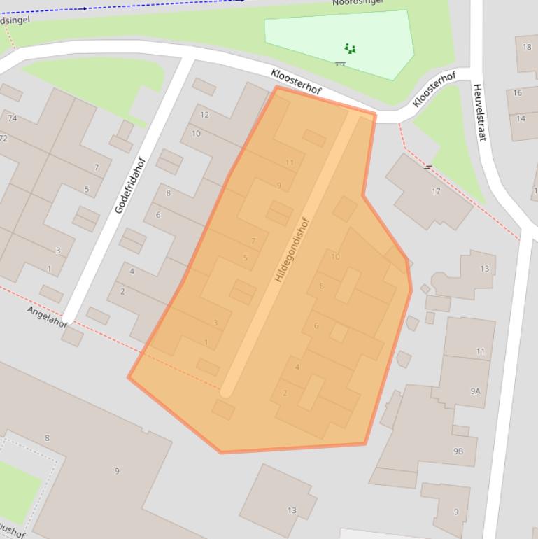 Kaart van postcodegebied 5801DR.