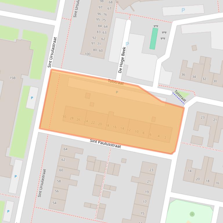 Kaart van postcodegebied 5801ES.