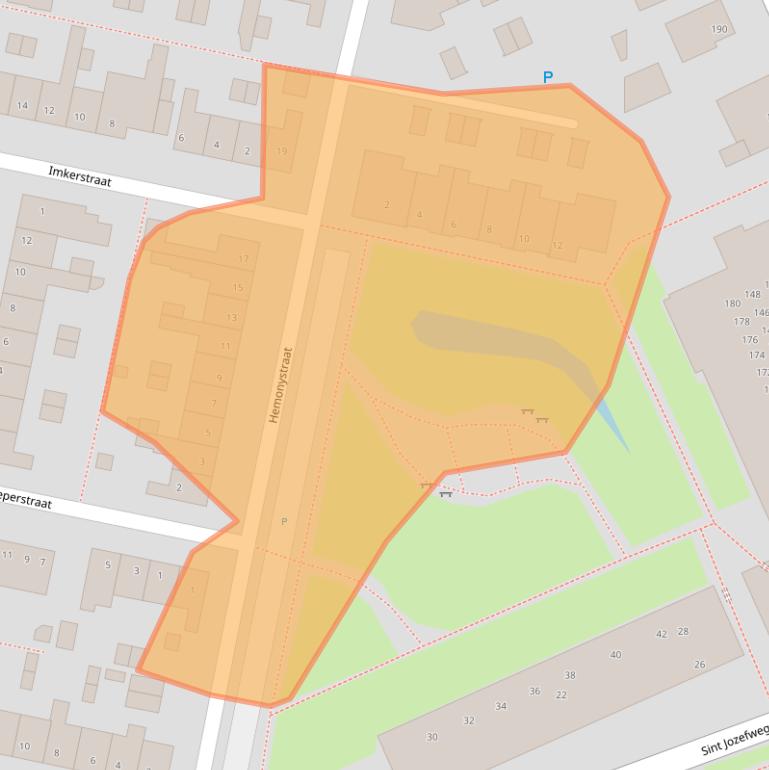 Kaart van postcodegebied 5801EX.