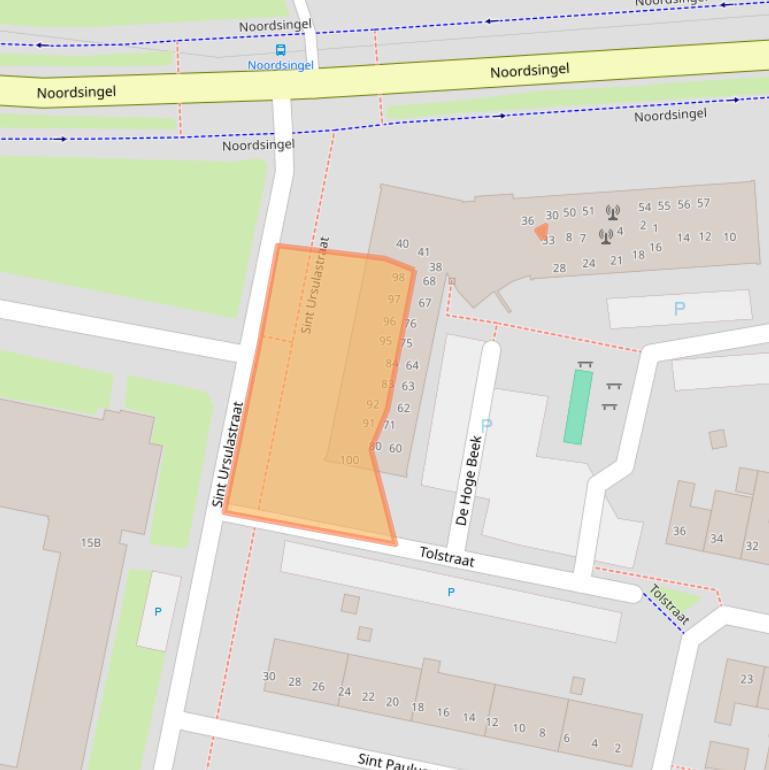 Kaart van postcodegebied 5801GH.