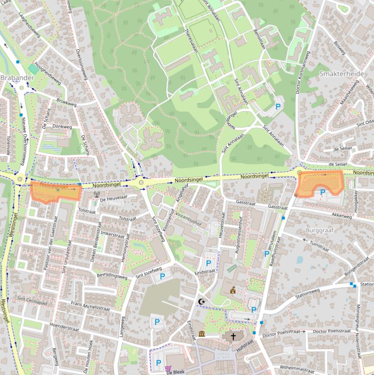 Kaart van postcodegebied 5801GK.