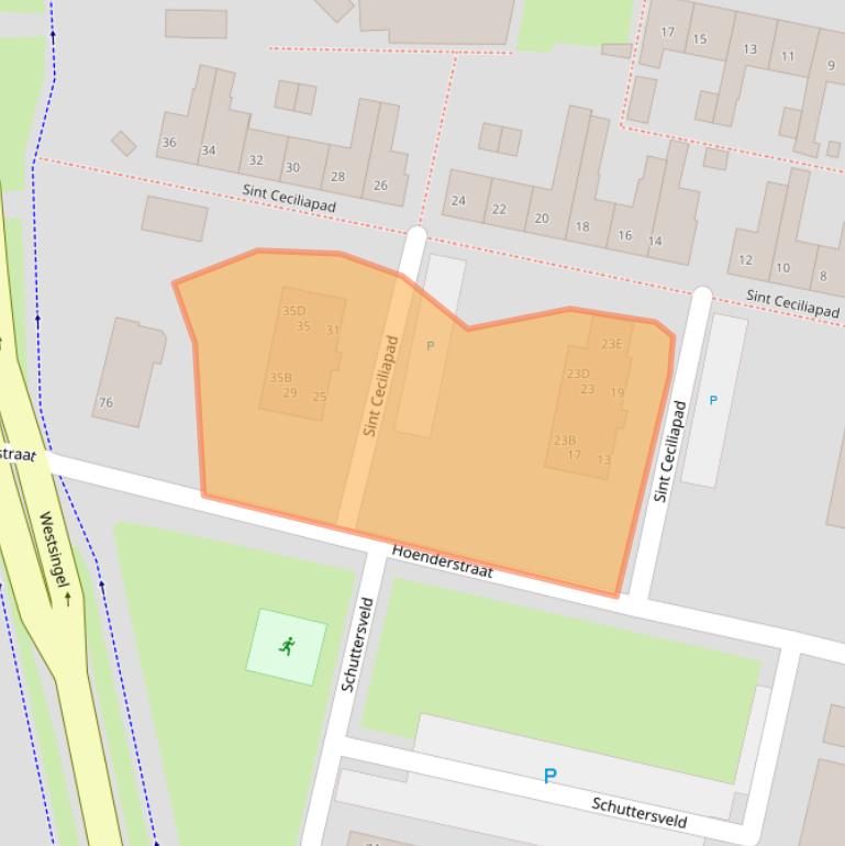 Kaart van postcodegebied 5801GT.