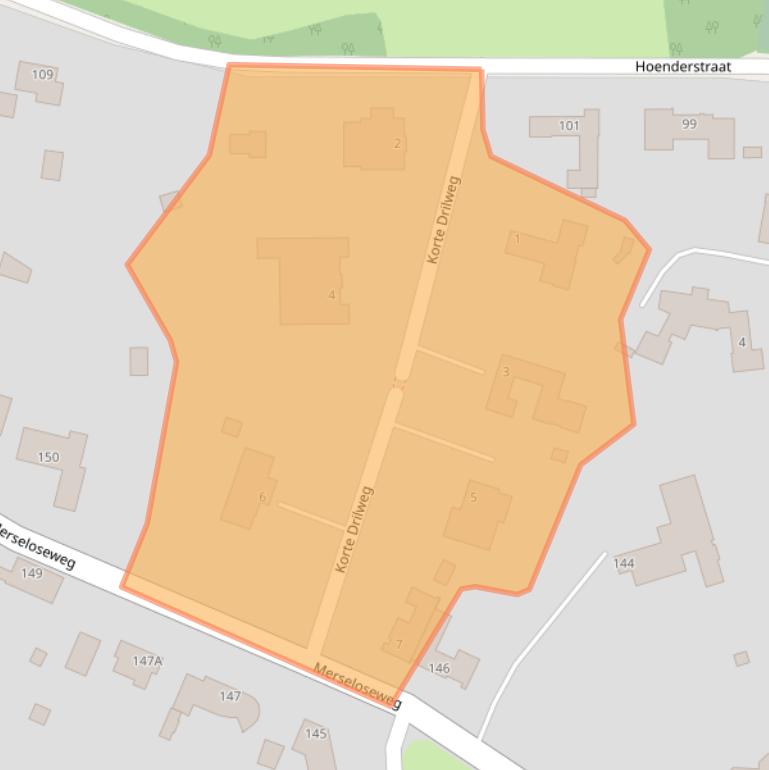 Kaart van postcodegebied 5801HP.