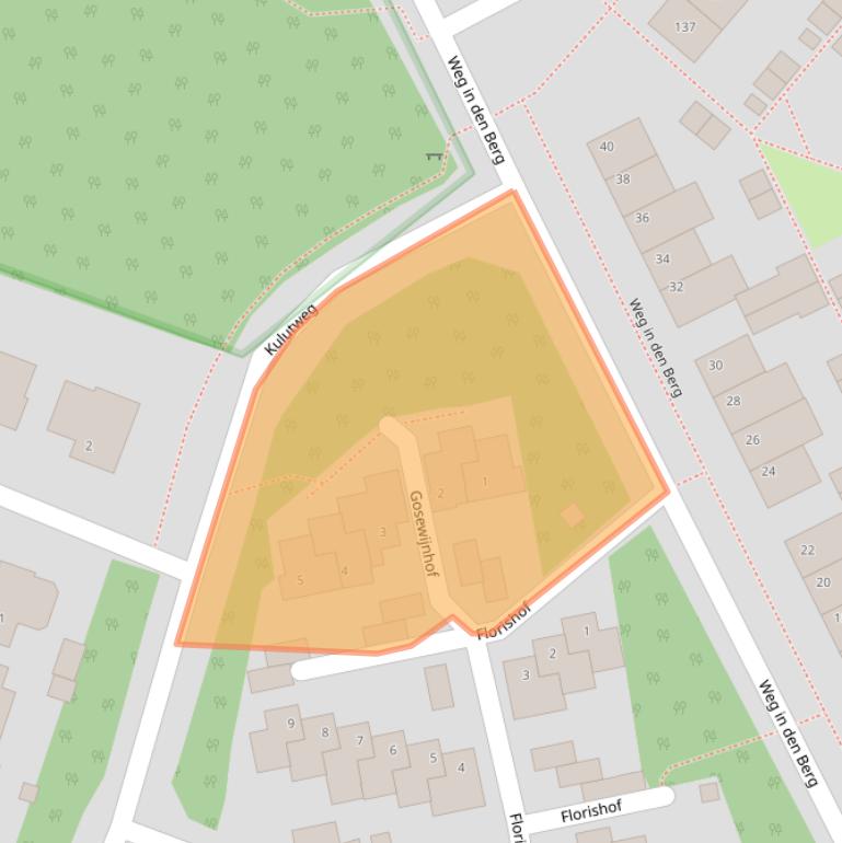 Kaart van postcodegebied 5801JG.