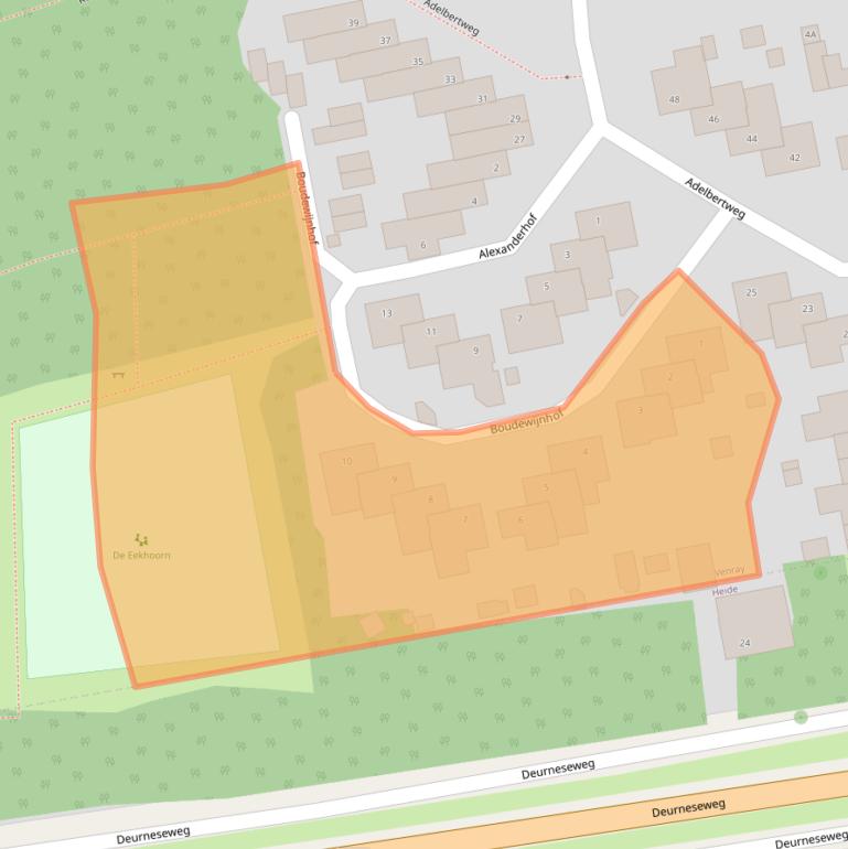 Kaart van postcodegebied 5801JT.