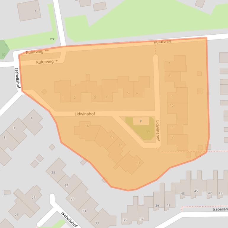 Kaart van postcodegebied 5801JW.