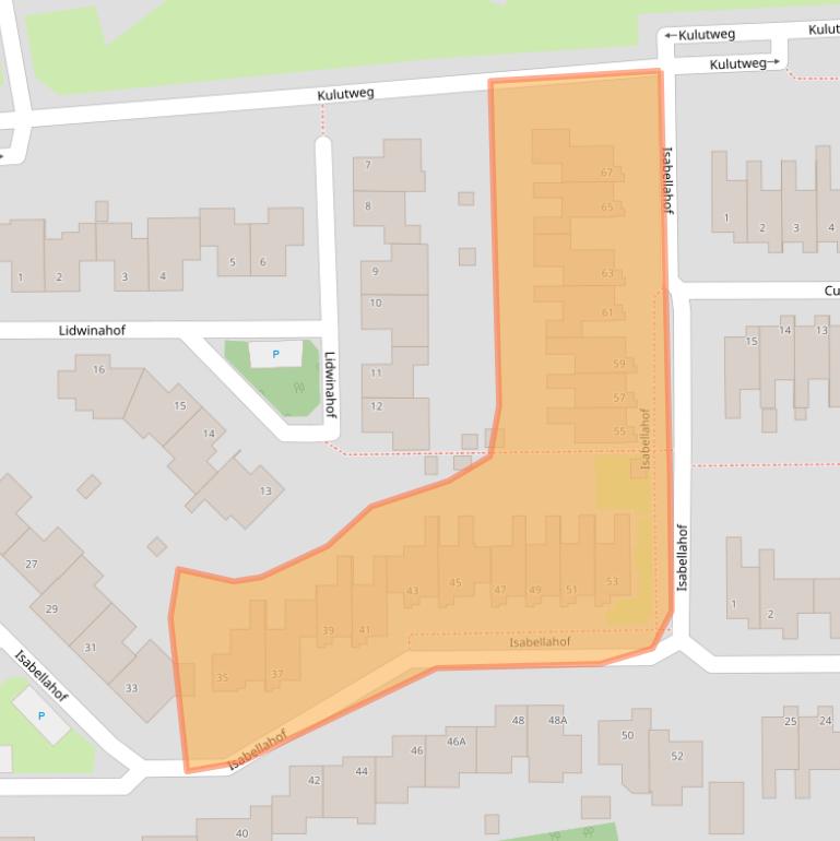 Kaart van postcodegebied 5801LB.