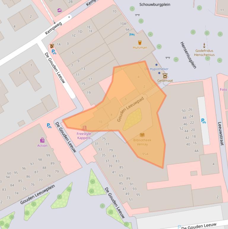 Kaart van postcodegebied 5801ME.