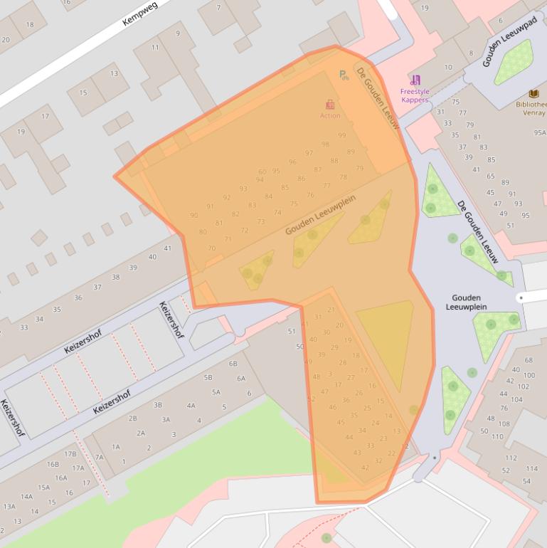 Kaart van postcodegebied 5801MN.