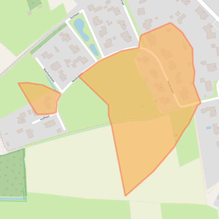 Kaart van postcodegebied 5801MV.