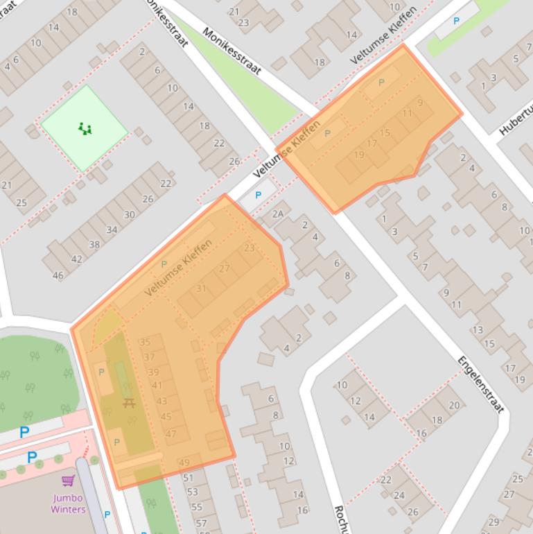 Kaart van postcodegebied 5801SB.