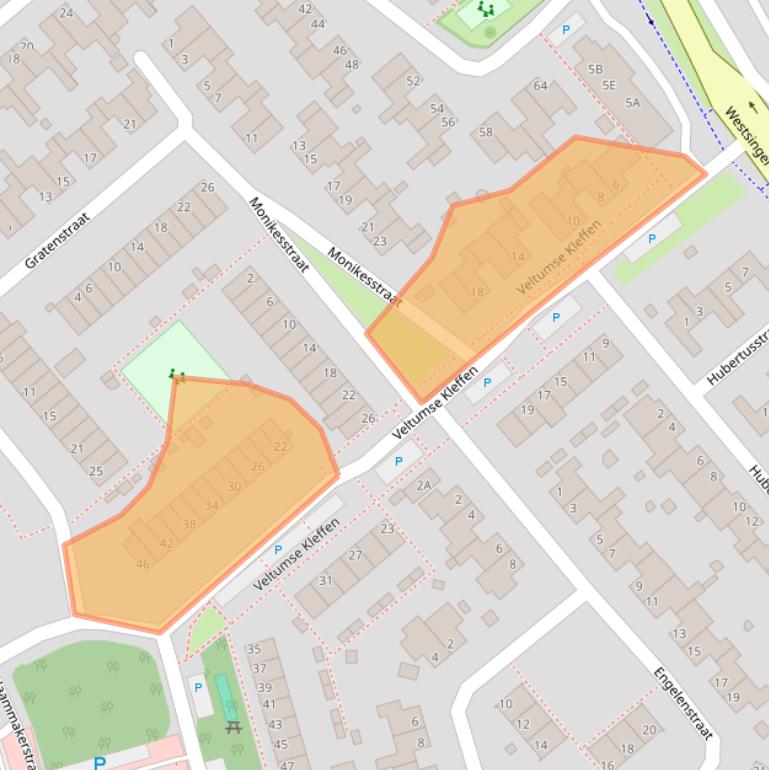 Kaart van postcodegebied 5801SG.