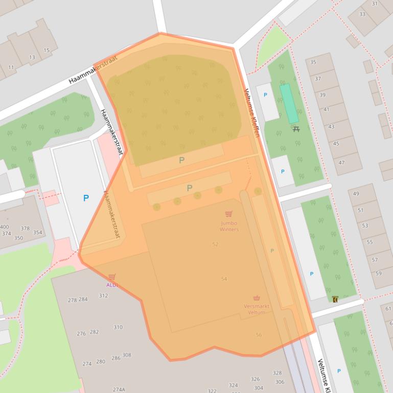 Kaart van postcodegebied 5801SH.