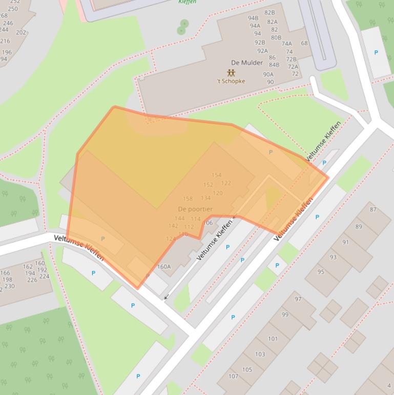 Kaart van postcodegebied 5801SK.