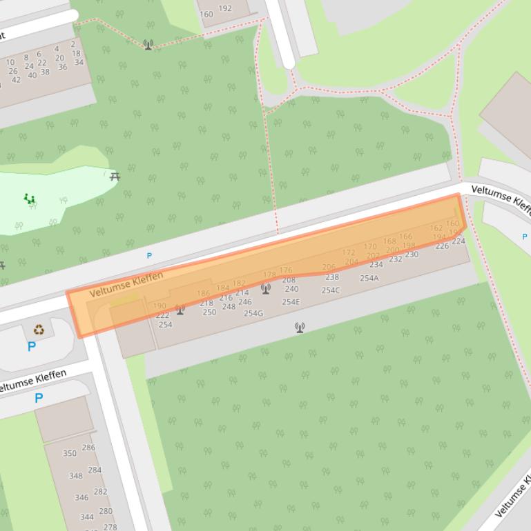 Kaart van postcodegebied 5801SL.