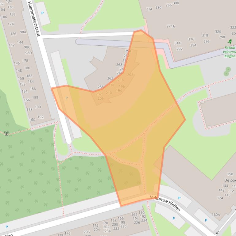 Kaart van postcodegebied 5801TG.