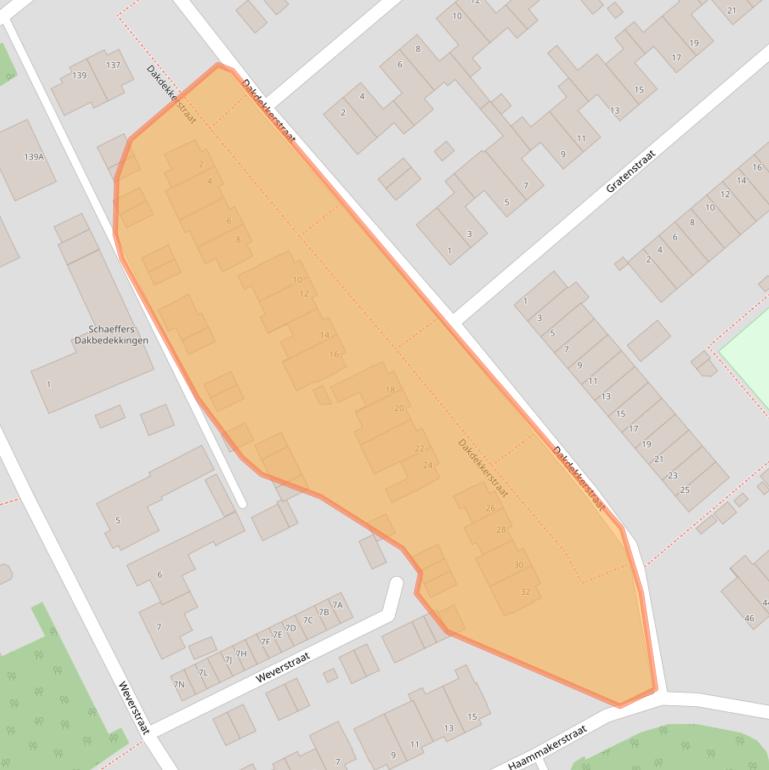 Kaart van postcodegebied 5801TK.