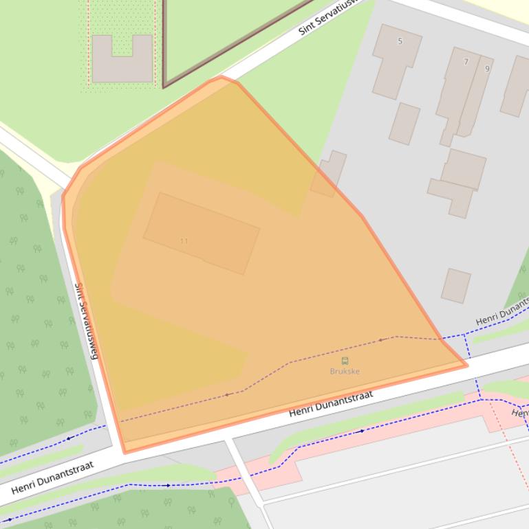 Kaart van postcodegebied 5802AK.