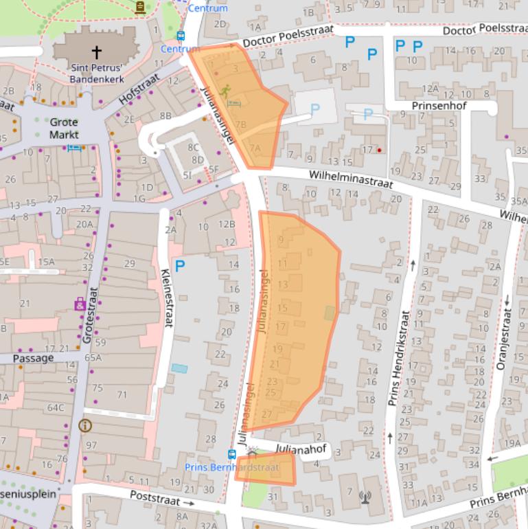 Kaart van postcodegebied 5802AS.