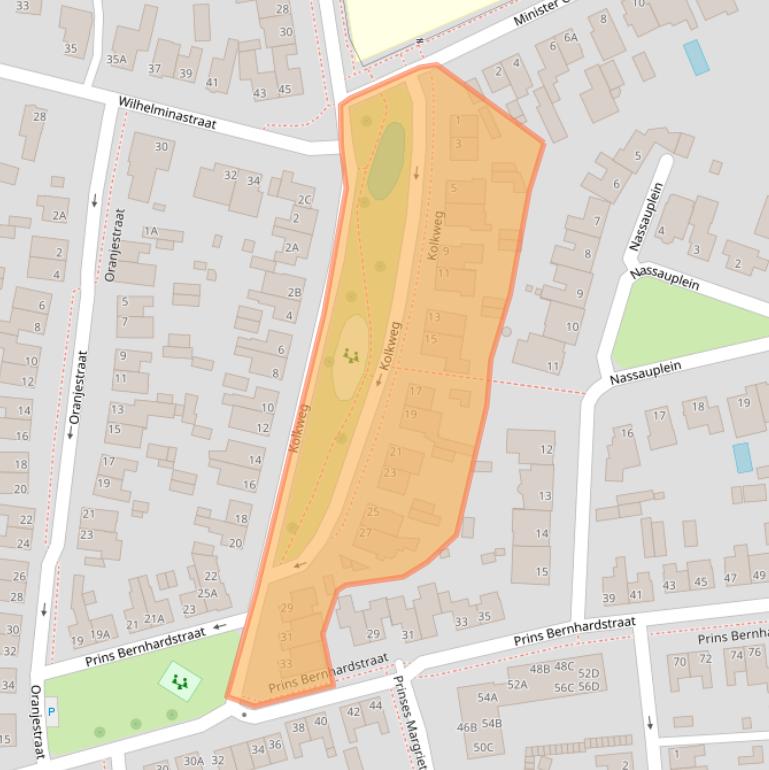 Kaart van postcodegebied 5802BJ.