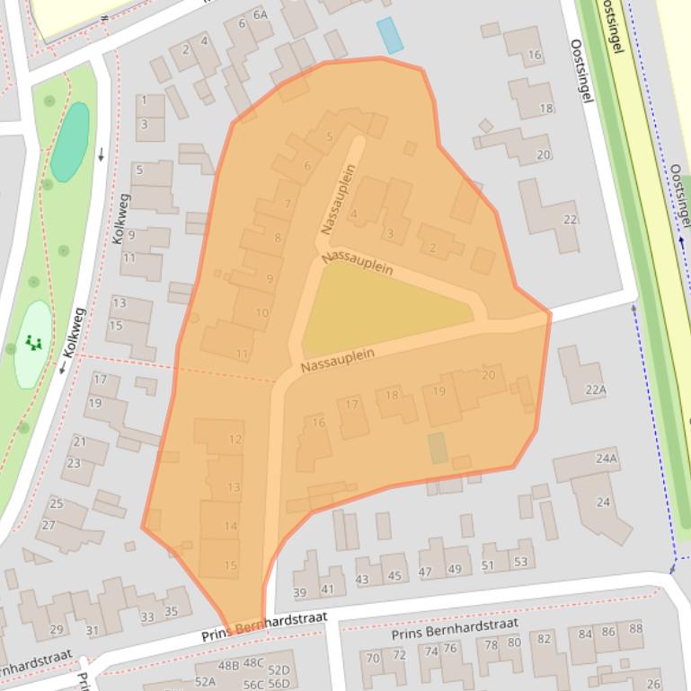 Kaart van postcodegebied 5802BP.