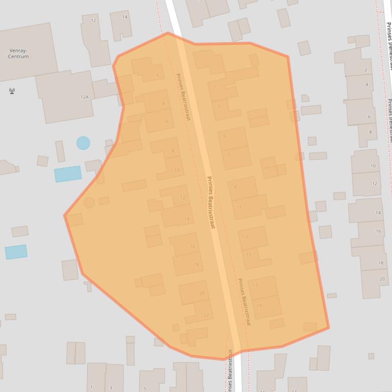 Kaart van postcodegebied 5802BR.