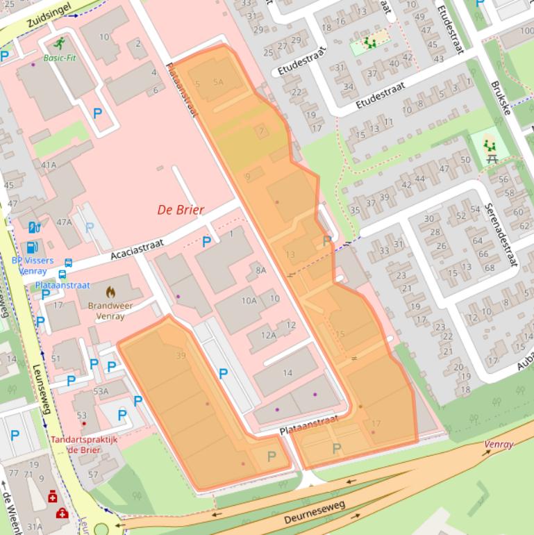 Kaart van postcodegebied 5802EH.