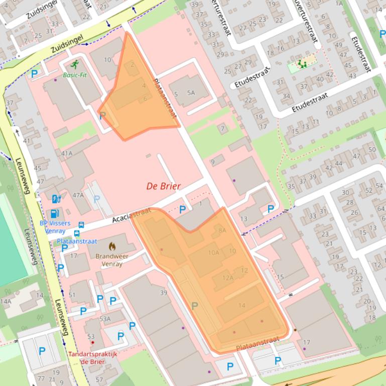 Kaart van postcodegebied 5802EJ.