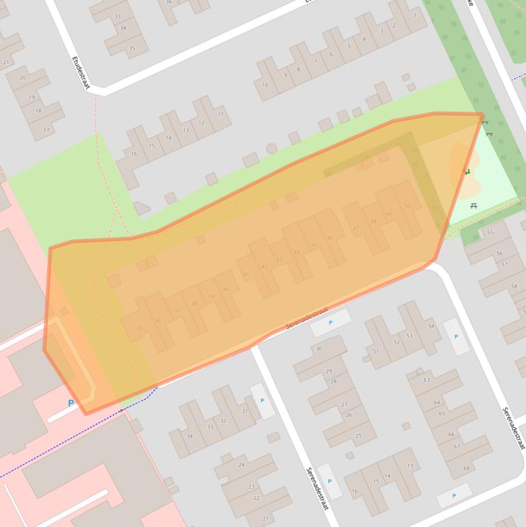 Kaart van postcodegebied 5802EV.